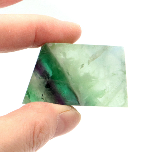 エンジェルフェザー フローライト 原石 スライス 29g 天然石 パワーストーン 1点もの 蛍石 Fluorite