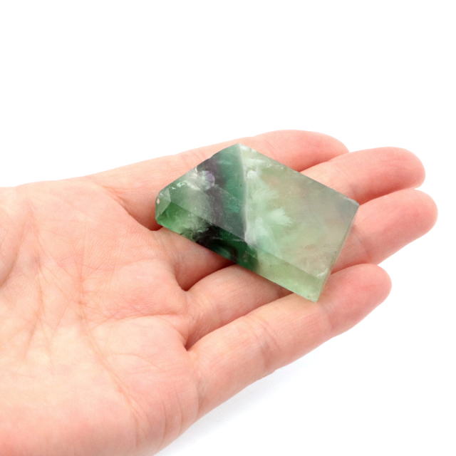 エンジェルフェザー フローライト 原石 スライス 29g 天然石 パワーストーン 1点もの 蛍石 Fluorite