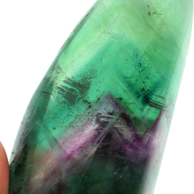 フローライト 原石 197g 全面磨き ポリッシュ 研磨仕上げ 蛍石