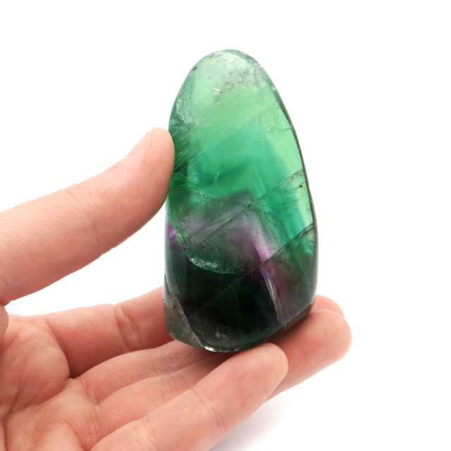 フローライト 原石 197g 全面磨き ポリッシュ 研磨仕上げ 蛍石