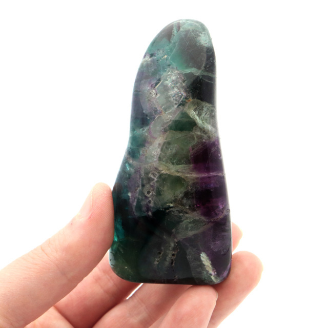 フローライト 原石 268g 全面磨き ポリッシュ 研磨仕上げ 蛍石