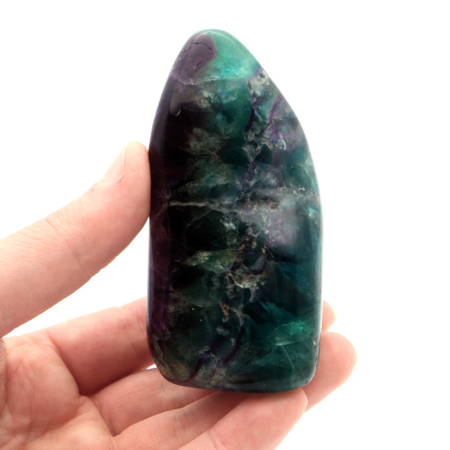 フローライト 原石 268g 全面磨き ポリッシュ 研磨仕上げ 蛍石