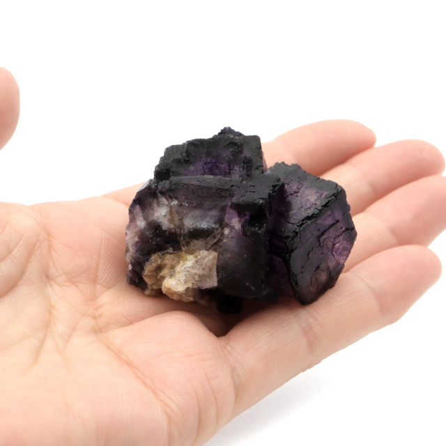 パープルフローライト 原石 中国 安徽省産 ツーソン展示会商品 蛍石 ほたるいし 天然石 置き物 置物