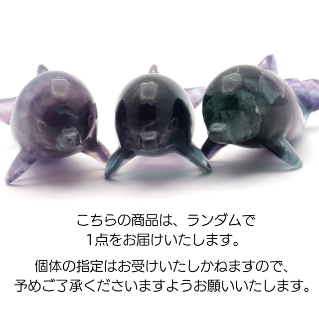 イルカ 置き物 レインボー フローライト マルチカラー  天然石 パワーストーン 癒し いるか 蛍石 ほたるいし