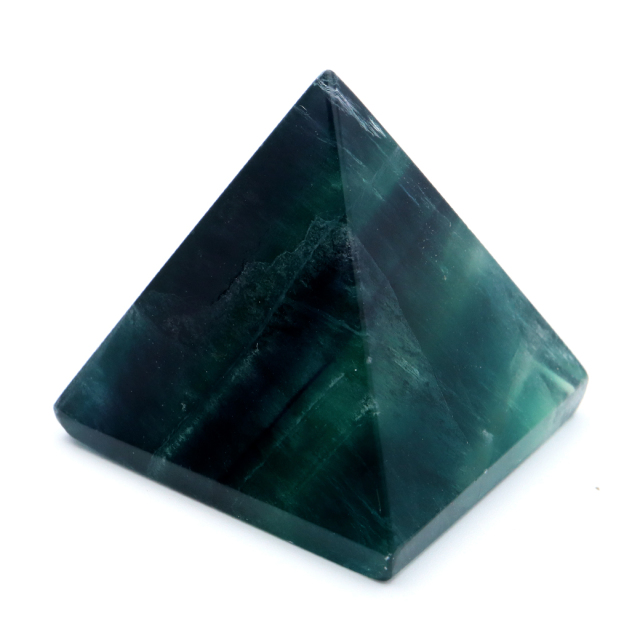 フローライト ピラミッド LEDライト付き 癒し グッズ 空間 幻想的 照明 手のひらサイズ 1点もの レインボー 蛍石 パワーストーン 天然石