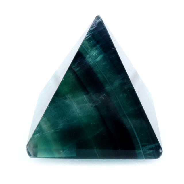 フローライト ピラミッド LEDライト付き 癒し グッズ 空間 幻想的 照明 手のひらサイズ 1点もの レインボー 蛍石 パワーストーン 天然石