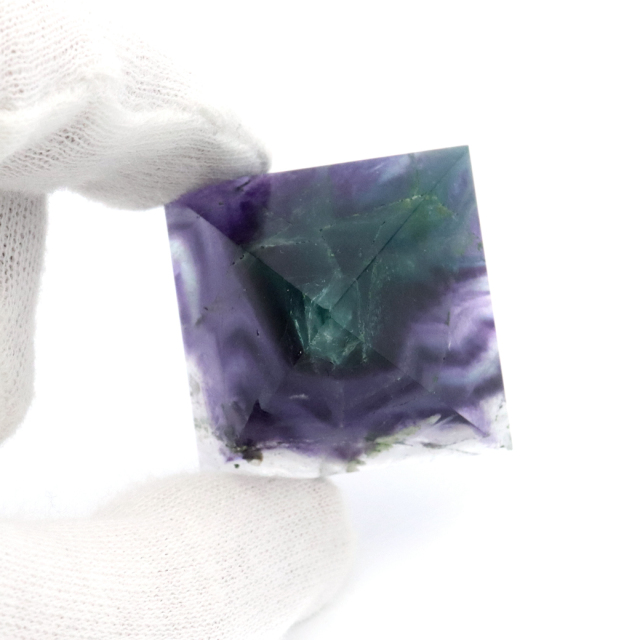 エンジェルフェザー フローライト ピラミッド 天然石 蛍石 ミニサイズ 1点もの パワーストーン fluorite