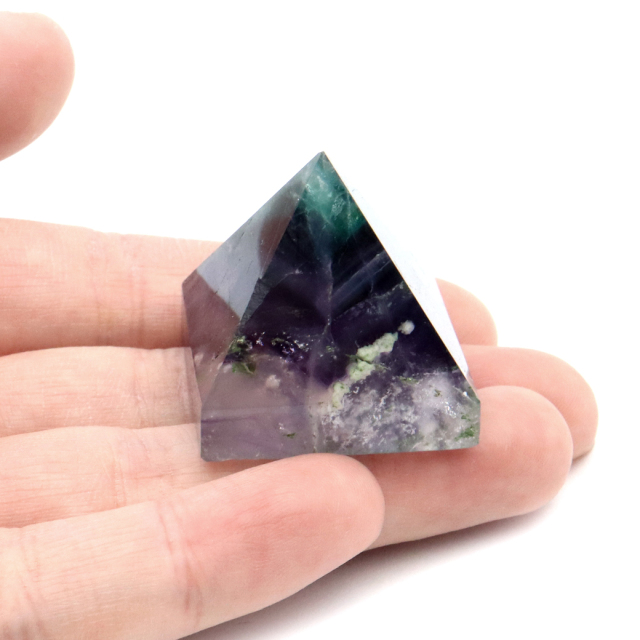 エンジェルフェザー フローライト ピラミッド 天然石 蛍石 ミニサイズ 1点もの パワーストーン fluorite