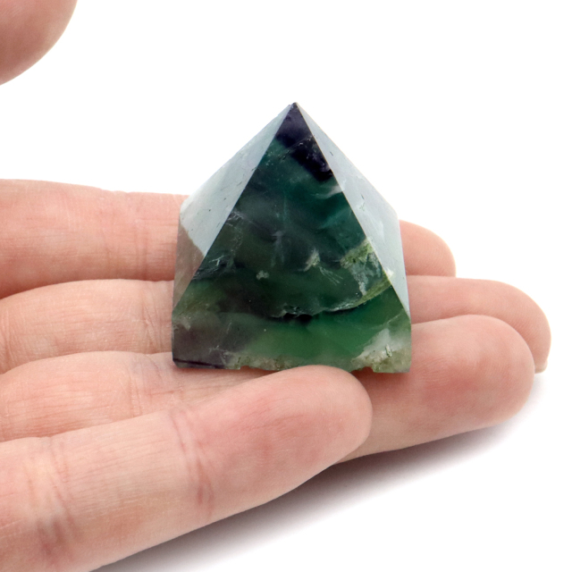 エンジェルフェザー フローライト ピラミッド 天然石 蛍石 ミニサイズ 1点もの パワーストーン fluorite