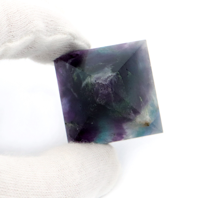 エンジェルフェザー フローライト ピラミッド 天然石 蛍石 ミニサイズ 1点もの パワーストーン fluorite