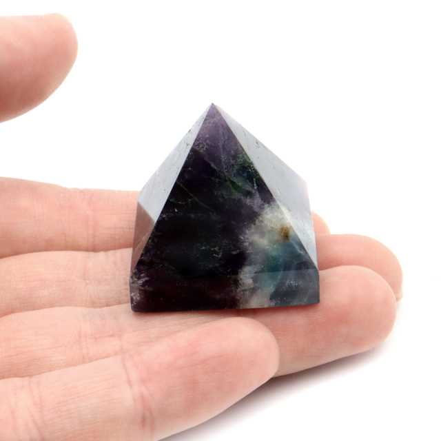 エンジェルフェザー フローライト ピラミッド 天然石 蛍石 ミニサイズ 1点もの パワーストーン fluorite