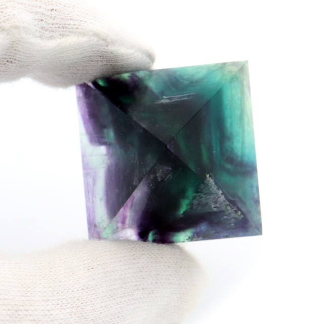 エンジェルフェザー フローライト ピラミッド 天然石 蛍石 ミニサイズ 1点もの パワーストーン fluorite