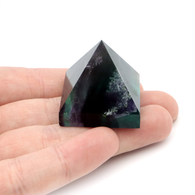 エンジェルフェザー フローライト ピラミッド 天然石 蛍石 ミニサイズ 1点もの パワーストーン fluorite