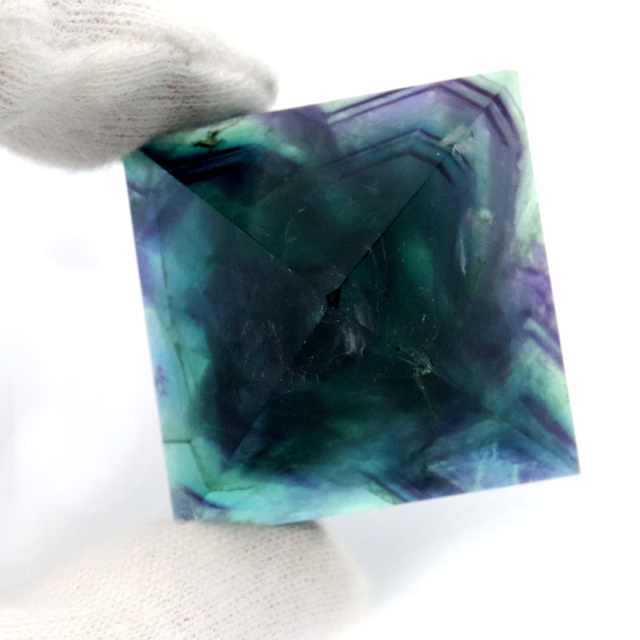 エンジェルフェザー フローライト ピラミッド 天然石 蛍石 ミニサイズ 1点もの パワーストーン fluorite