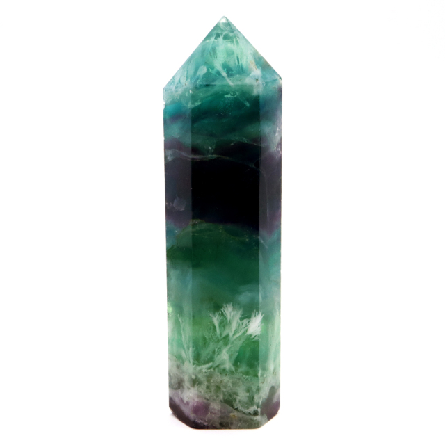 天然石】フェザーフローライト 特大 ロングイ