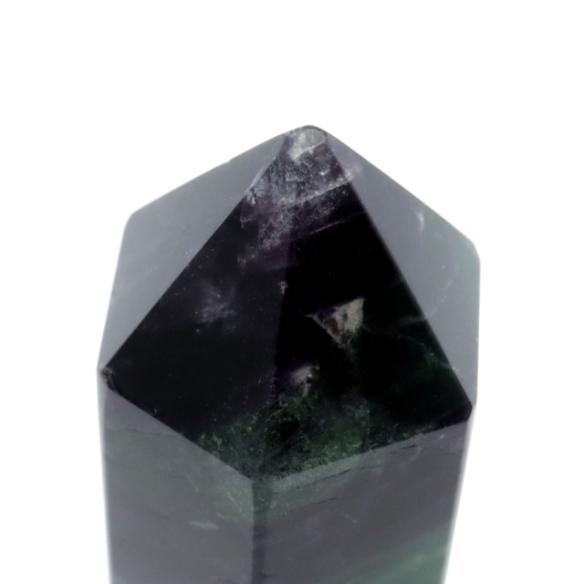 レインボー フローライト 六角柱 Lサイズ ポイント マルチカラー 天然石 置き物 蛍石 Rainbow Fluorite