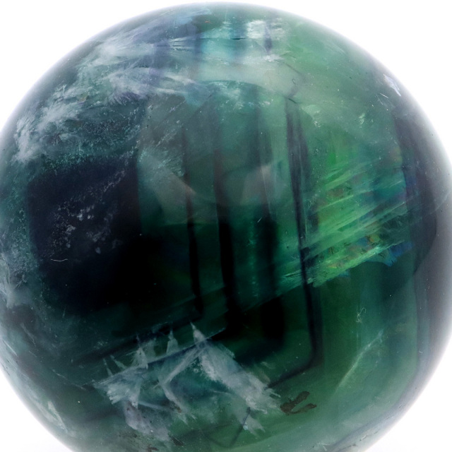 大玉☆エンジェルフェザーフローライトスフィア・台座付き エンジェルフェザー フローライト 丸玉 スフィア 直径 約58mm 台座付き