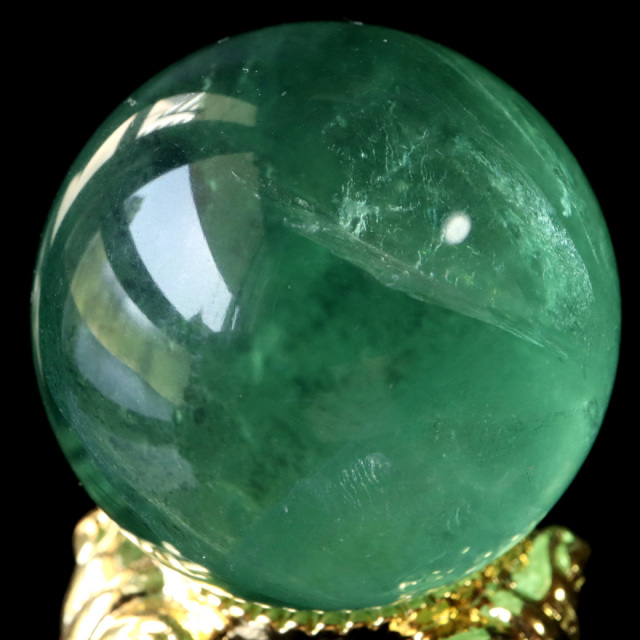 グリーン フローライト AAA 丸玉 直径 スフィア 台座 蛍石 天然石 1点もの パワーストーン Fluorite
