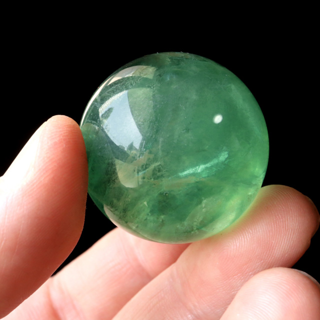 グリーン フローライト AAA 丸玉 直径 スフィア 台座 蛍石 天然石 1点もの パワーストーン Fluorite