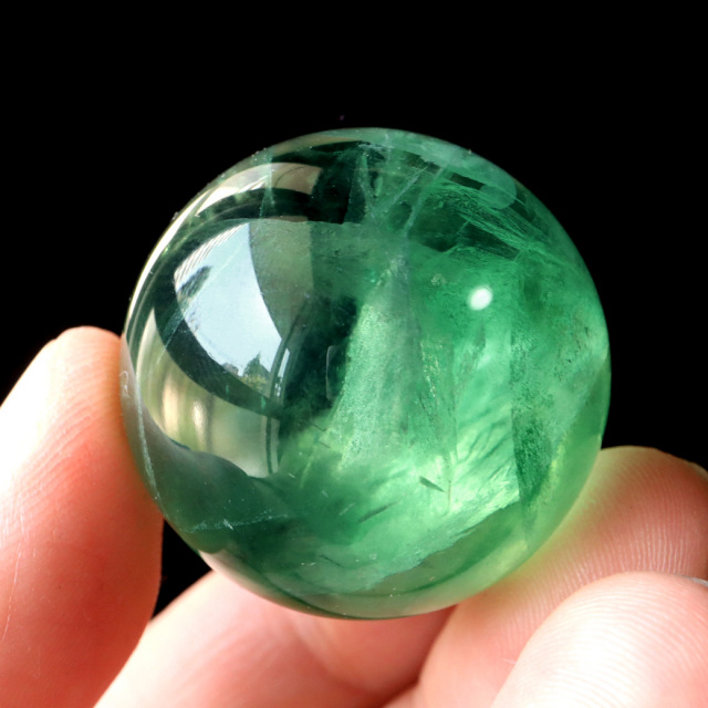 グリーン フローライト AAA 丸玉 直径 スフィア 台座 蛍石 天然石 1点もの パワーストーン Fluorite