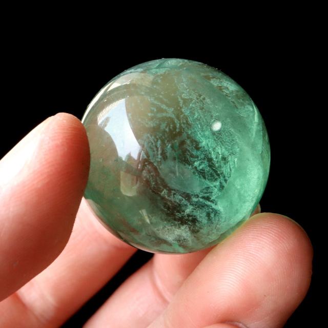 グリーン フローライト AAA 丸玉 直径 スフィア 台座 蛍石 天然石 1点もの パワーストーン Fluorite