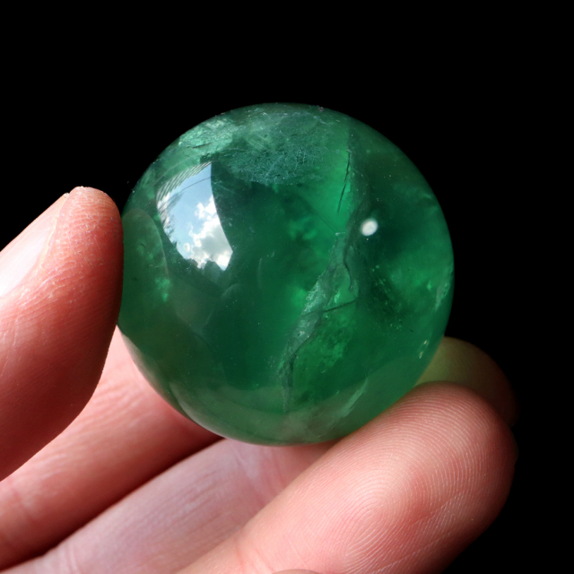 グリーン フローライト AAA 丸玉 スフィア 台座 蛍石 天然石 1点もの パワーストーン Fluorite