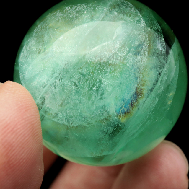 グリーン フローライト AAA 丸玉 直径 スフィア 台座 蛍石 天然石 1点もの パワーストーン Fluorite