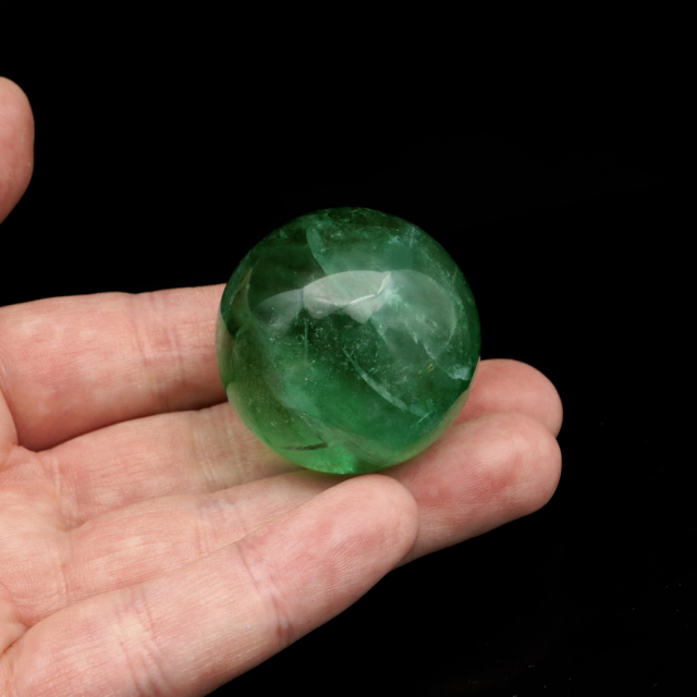 グリーン フローライト AAA 丸玉 直径 スフィア 台座 蛍石 天然石 1点もの パワーストーン Fluorite