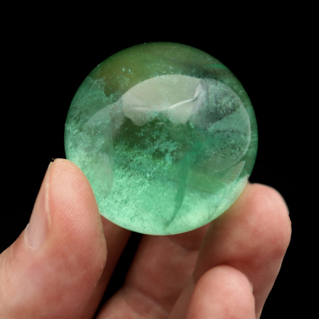 グリーン フローライト AAA 丸玉 直径 スフィア 台座 蛍石 天然石 1点もの パワーストーン Fluorite
