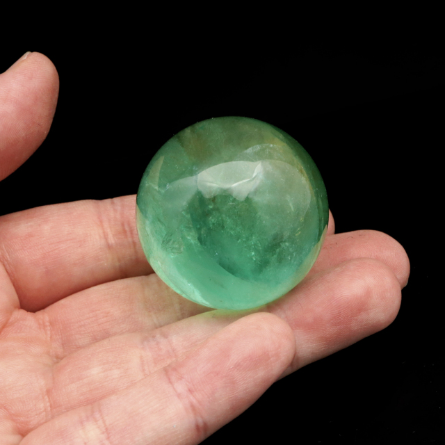 グリーン フローライト AAA 丸玉 直径 約36.7mm スフィア 台座 蛍石