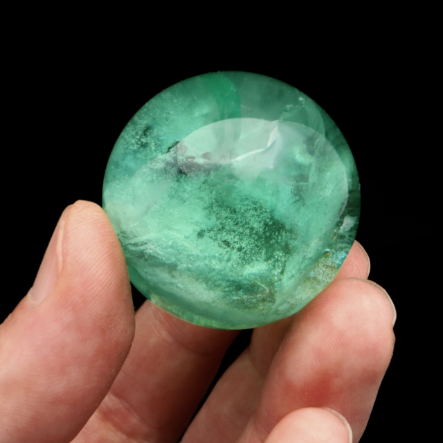 グリーン フローライト AAA 丸玉 直径 スフィア 台座 蛍石 天然石 1点もの パワーストーン Fluorite