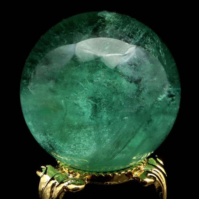 グリーン フローライト AAA 丸玉 直径 スフィア 台座 蛍石 天然石 1点もの パワーストーン Fluorite
