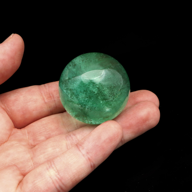 グリーン フローライト AAA 丸玉 直径 スフィア 台座 蛍石 天然石 1点もの パワーストーン Fluorite
