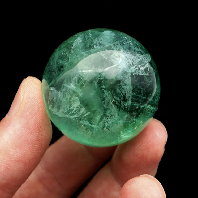 グリーン フローライト AAA 丸玉 直径 スフィア 台座 蛍石 天然石 1点もの パワーストーン Fluorite