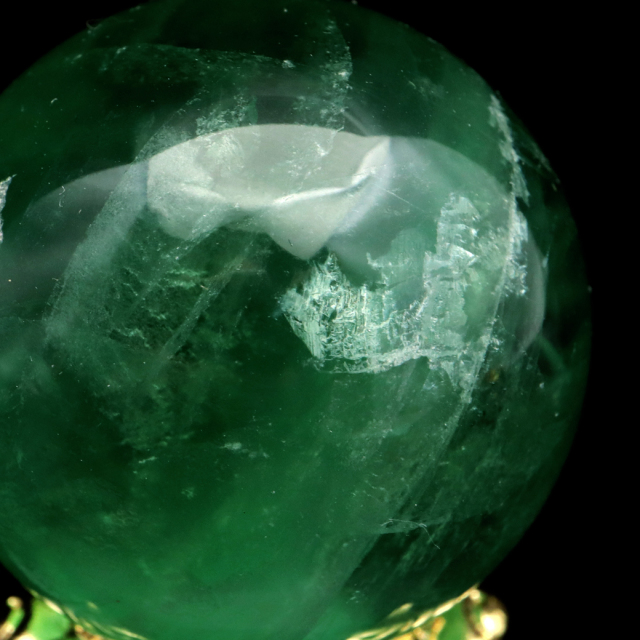グリーン フローライト AAA 丸玉 直径 スフィア 台座 蛍石 天然石 1点もの パワーストーン Fluorite
