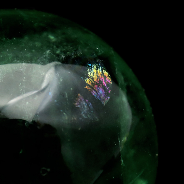 グリーン フローライト AAA 丸玉 直径 スフィア 台座 蛍石 天然石 1点もの パワーストーン Fluorite