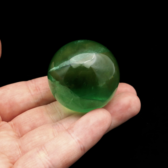 グリーン フローライト AAA 丸玉 直径 スフィア 台座 蛍石 天然石 1点もの パワーストーン Fluorite