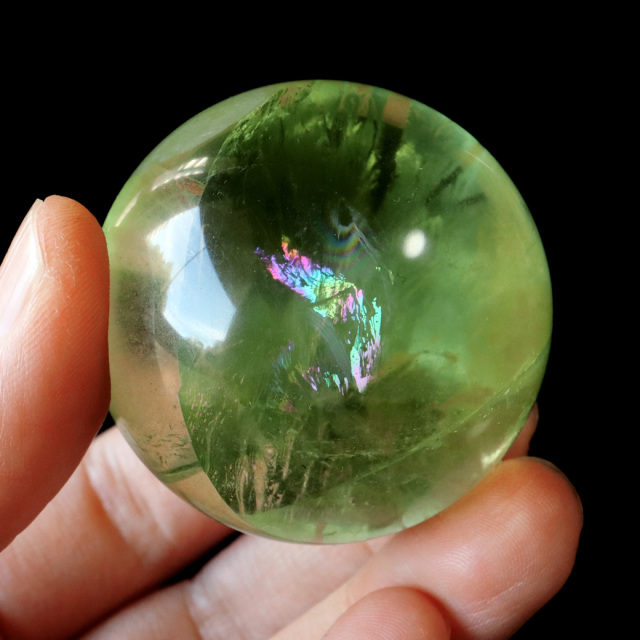 グリーン フローライト AAAAA 丸玉 直径 約46mm 透き通る透明感