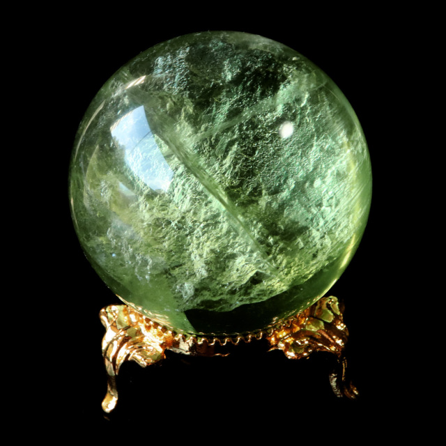 グリーン フローライト AAAAA 丸玉 直径 約43mm 透き通る透明感