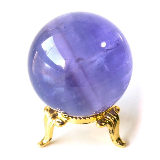 パープル フローライト AAAAA 丸玉 透明感あり スフィア 台座 蛍石 天然石 1点もの パワーストーン Fluorite