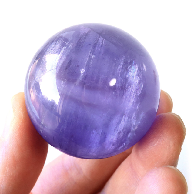 パープル フローライト AAAAA 丸玉 透明感あり スフィア 台座 蛍石 天然石 1点もの パワーストーン Fluorite