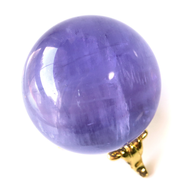 パープル フローライト AAAAA 丸玉 透明感あり スフィア 台座 蛍石 天然石 1点もの パワーストーン Fluorite