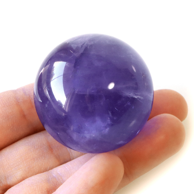 パープル フローライト AAAAA 丸玉 透明感あり スフィア 台座 蛍石 天然石 1点もの パワーストーン Fluorite