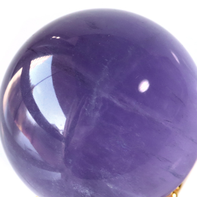 パープル フローライト AAAAA 丸玉 透明感あり スフィア 台座 蛍石 天然石 1点もの パワーストーン Fluorite