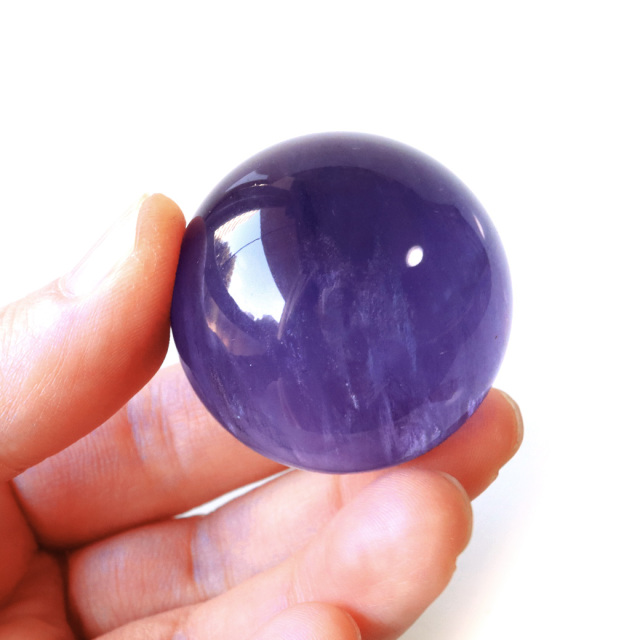パープル フローライト AAAAA 丸玉 透明感あり スフィア 台座 蛍石 天然石 1点もの パワーストーン Fluorite