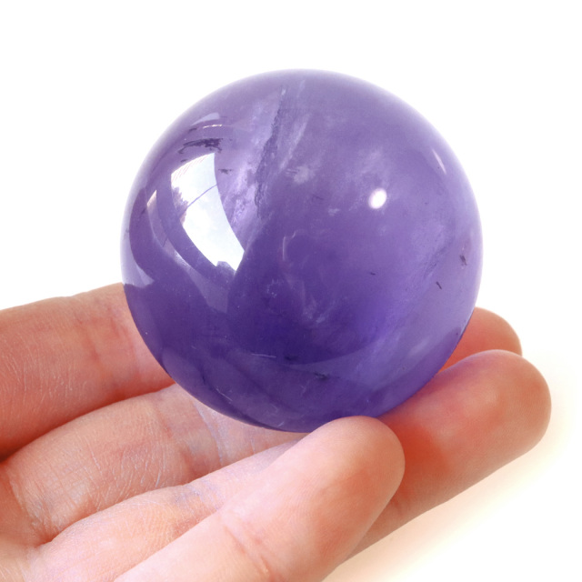 パープル フローライト AAAAA 丸玉 透明感あり スフィア 台座 蛍石 天然石 1点もの パワーストーン Fluorite