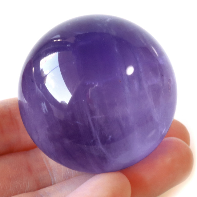 パープル フローライト AAAAA 丸玉 透明感あり スフィア 台座 蛍石 天然石 1点もの パワーストーン Fluorite