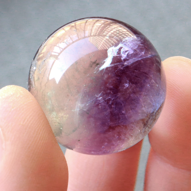フローライトinパイライト　虹　スフィア　天然石 レインボーフローライト スフィア（丸玉）22◇ Rainbow Fluorite