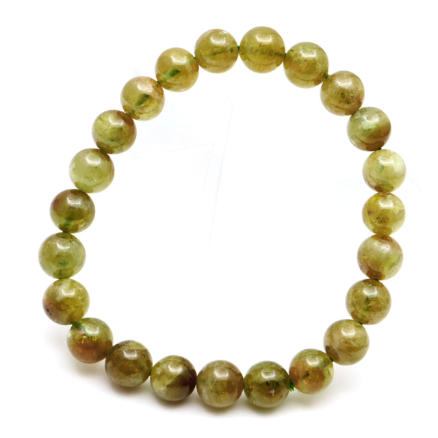 グリーン ガーネット ブレスレット 1点もの 天然石 1月 誕生石 柘榴石