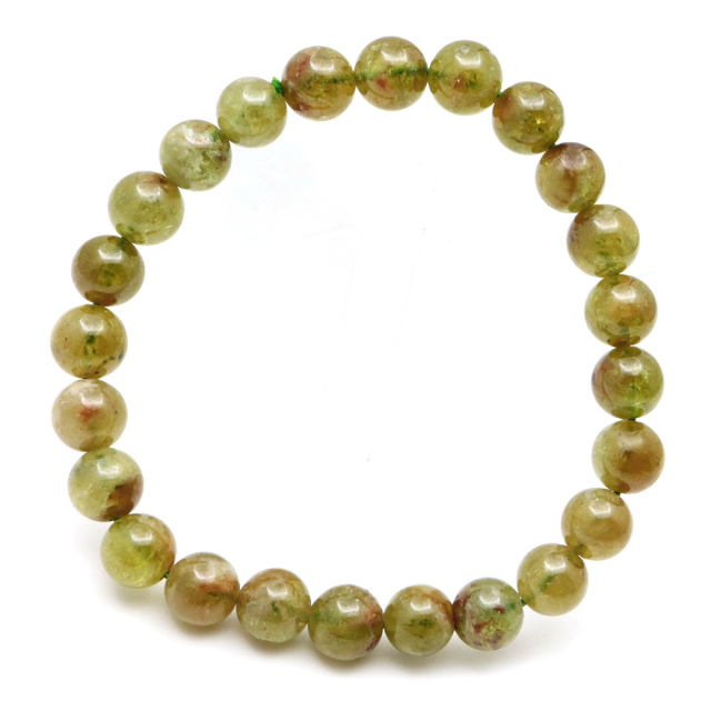 グリーン ガーネット ブレスレット 1点もの 天然石 1月 誕生石 柘榴石